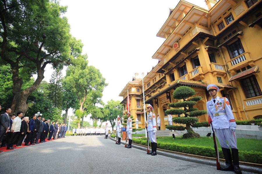 Hình ảnh lễ Thượng cờ ASEAN tại Hà Nội - Ảnh 2.