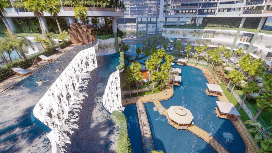 Tổ hợp resort bao quanh bởi cây xanh, mặt nước sắp được triển khai tại Sài Gòn - Ảnh 1.
