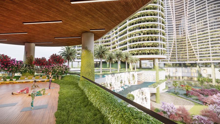 Tổ hợp resort bao quanh bởi cây xanh, mặt nước sắp được triển khai tại Sài Gòn - Ảnh 6.