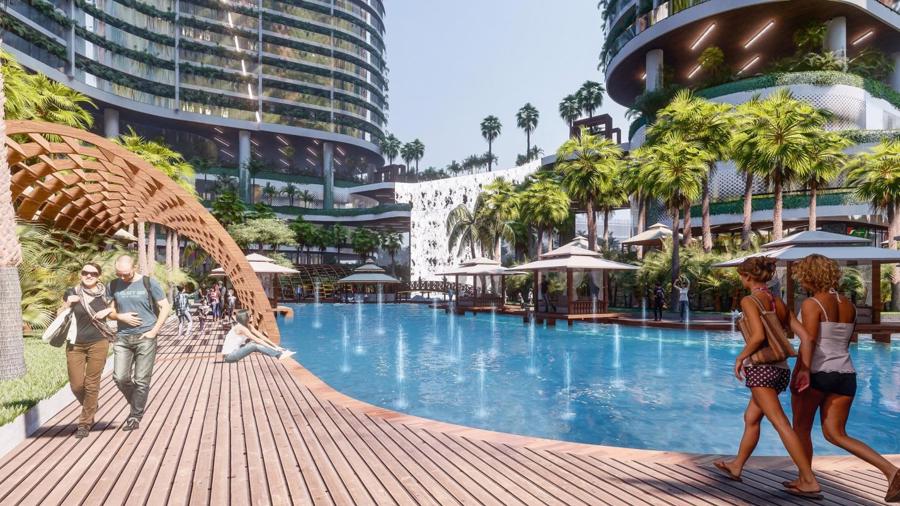 Tổ hợp resort hơn 1 tỷ USD có sông nhân tạo, thác nước và vườn nhiệt đới tiếp cận thềm căn hộ - Ảnh 7.