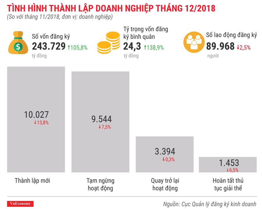 Số doanh nghiệp thành lập mới tại Việt Nam lại có một năm phá đỉnh - Ảnh 1.