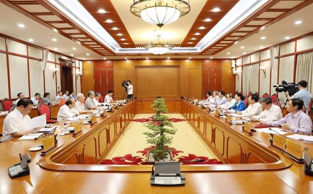 Tổng bí thư, Chủ tịch nước Nguyễn Phú Trọng chủ trì họp Bộ Chính trị - Ảnh 2.