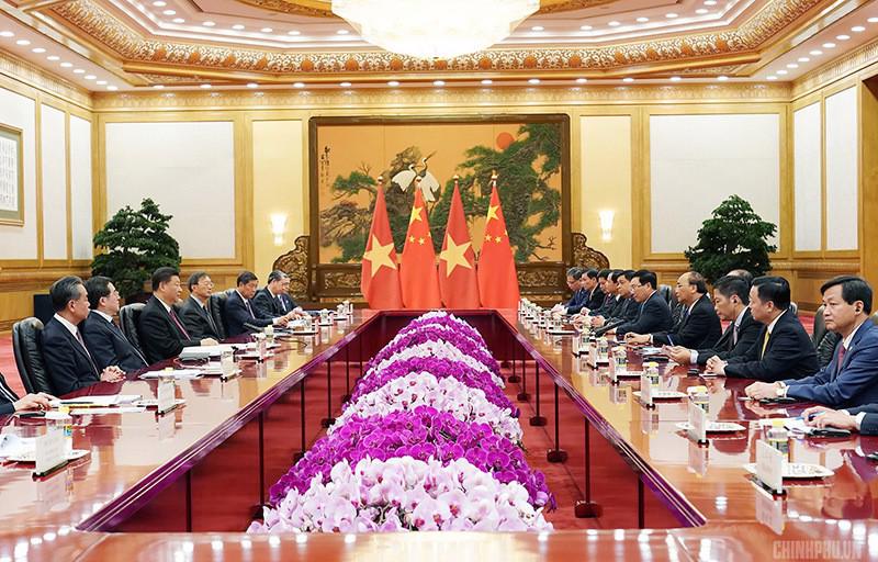Thủ tướng hội kiến Tổng bí thư, Chủ tịch nước Trung Quốc Tập Cận Bình - Ảnh 2.