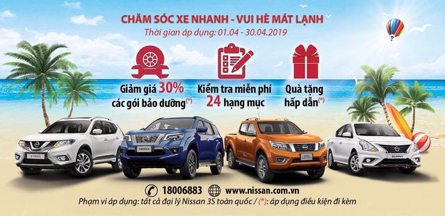 Chăm sóc xe nhanh - Vui hè mát lạnh với Nissan Việt Nam - Ảnh 1.
