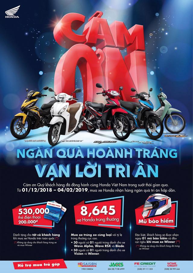 Chương trình tri ân khách hàng lớn nhất năm của Honda Việt Nam - Ảnh 1.