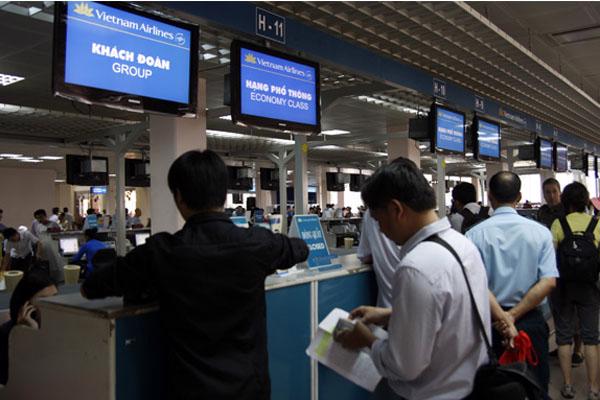 Hành khách Vietnam Airlines được check-in trên thiết bị di động - Ảnh 1