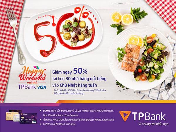 Sử dụng thẻ TPBank Visa được giảm 50% tại hơn 30 nhà hàng mỗi Chủ nhật - Ảnh 1