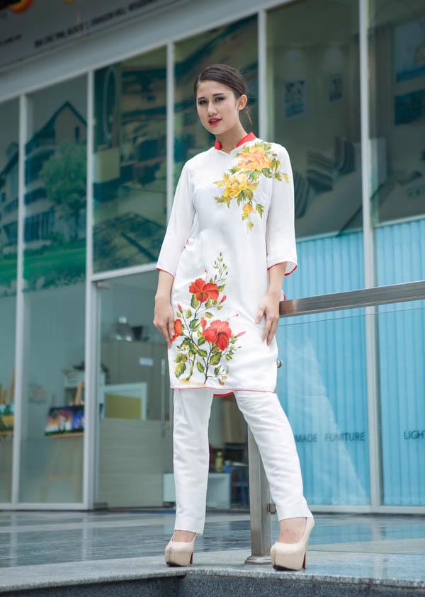 Vẻ đẹp Á Đông trên tà áo dài PEONY - Ảnh 6