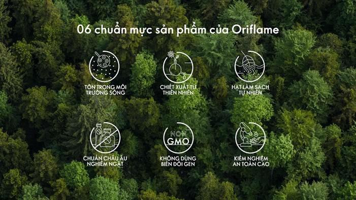 6 chuẩn mực sản phẩm của Oriflame