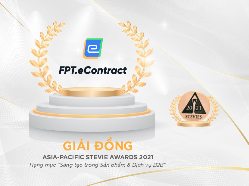 Phần mềm Hợp đồng điện tử - FPT.eContract giành giải thưởng Stevie Awards Châu Á - Thái Bình Dương - Ảnh 1