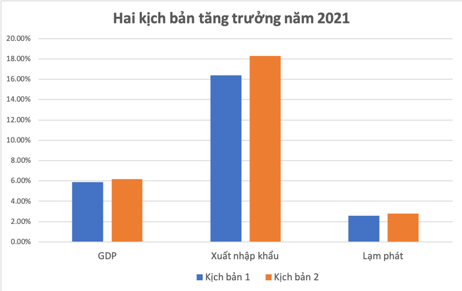 CIEM dự báo hai kịch bản tăng trưởng kinh tế 2021 - Ảnh 1