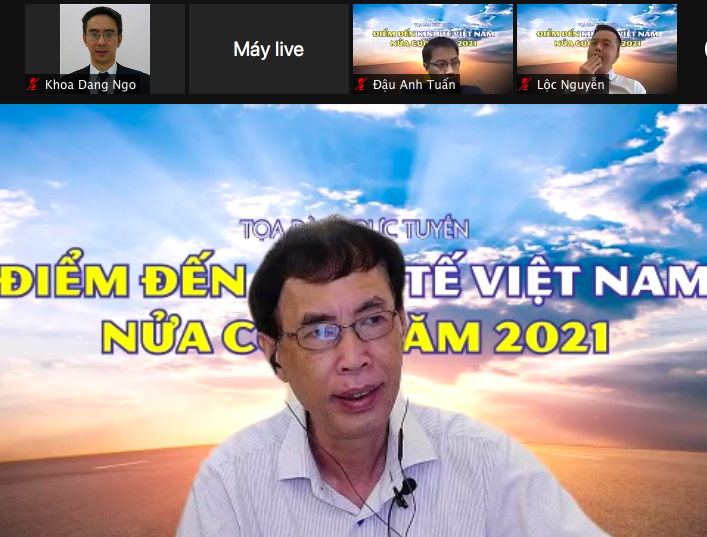 Diễn đ&agrave;n "Điểm đến của Kinh tế Việt Nam cuối năm 2021" s&aacute;ng 30/7.&nbsp;