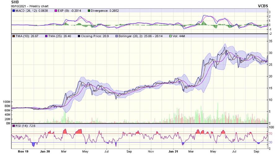 The impressive growth of stock prices in 2020 until now