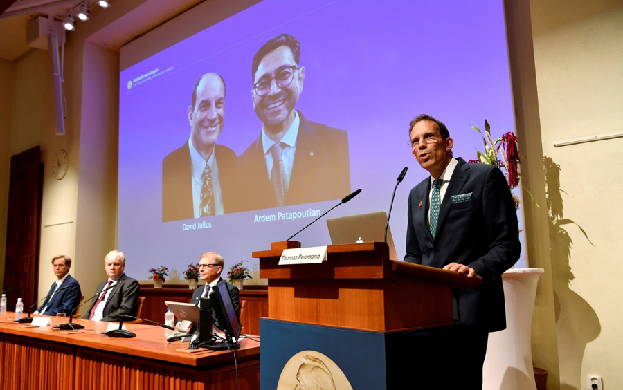 Quang cảnh lễ trao giải Nobel Y học năm 2021 ở Stockholm (Thụy Điển).