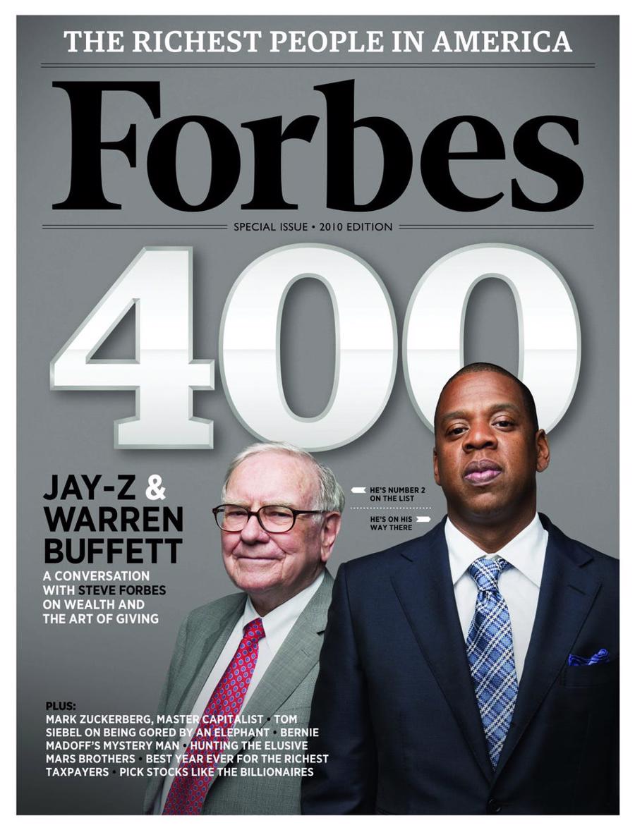Trang b&igrave;a tạp ch&iacute; Forbes khi c&ocirc;ng bố Forbes 400 năm 2010 - Ảnh: Forbes