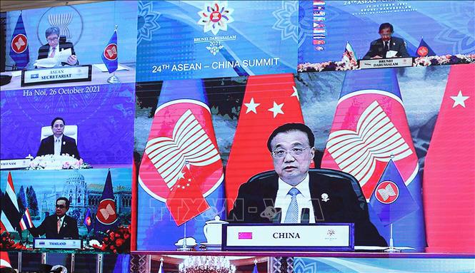 Thủ tướng Trung Quốc L&yacute; Khắc Cường ph&aacute;t biểu tại hội nghị - Ảnh: VGP