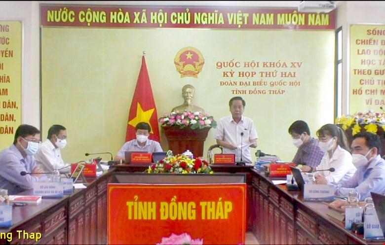 Đại biểu đo&agrave;n Đồng Th&aacute;p Trần Văn S&aacute;u - Ảnh: Quochoi.vn