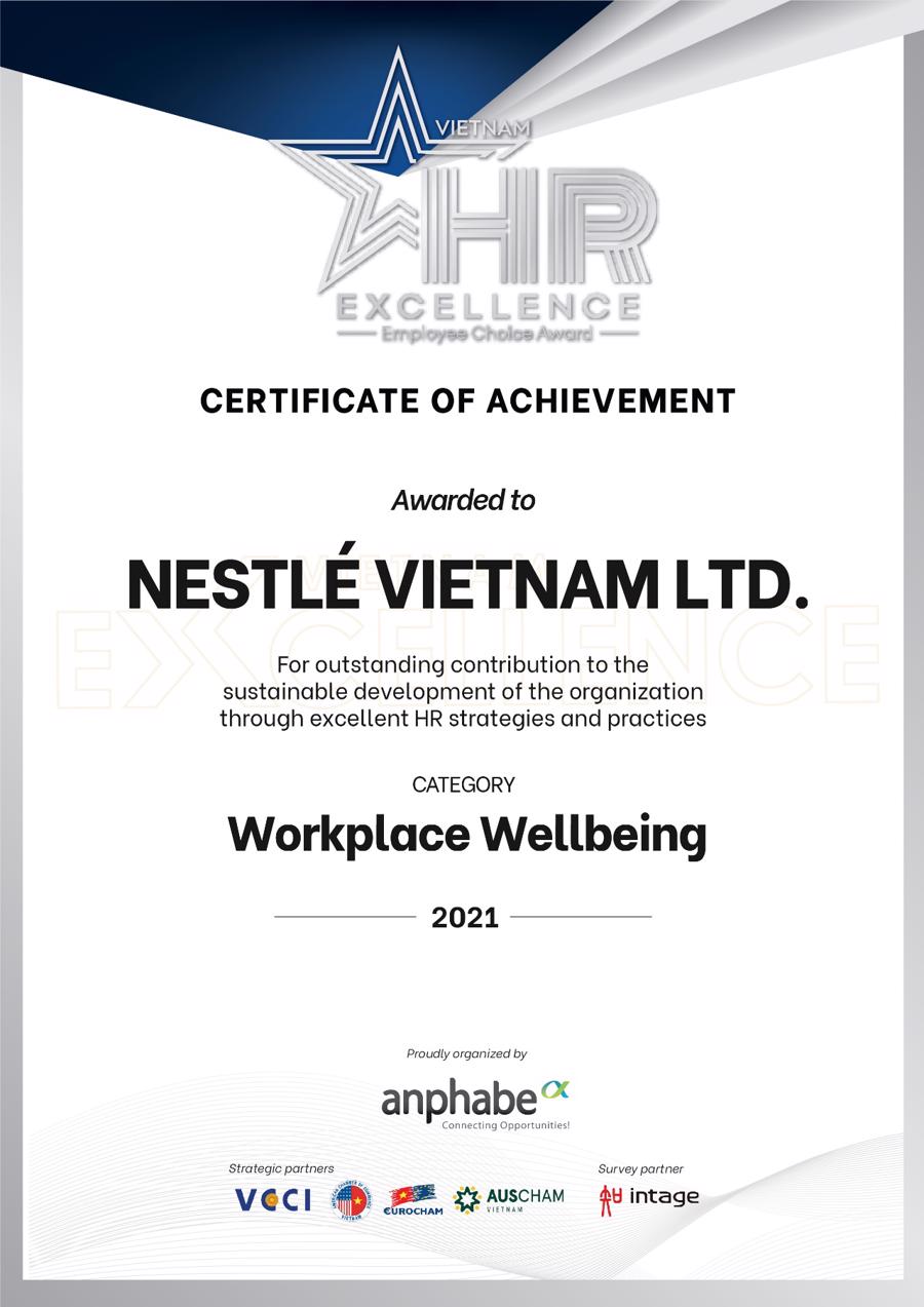 Nestlé Việt Nam được vinh danh an sinh tại môi trường làm việc tốt nhất - Ảnh 1