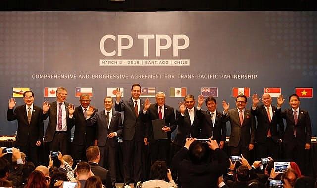 CPTPP được k&yacute; kết với sự tham gia của 11 nước tại Chile v&agrave;o th&aacute;ng 3/2018 - Ảnh: Ap