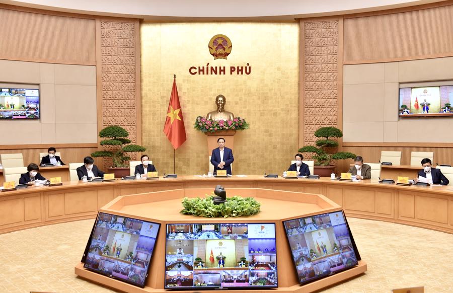 Cuộc họp do Thủ tướng Phạm Minh Ch&iacute;nh chủ tr&igrave; - Ảnh: VGP