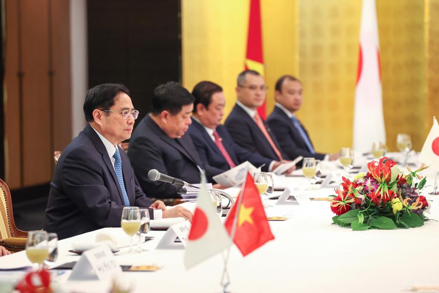 Thủ tướng Phạm Minh Ch&iacute;nh tại buổi tiếp - Ảnh: VGP