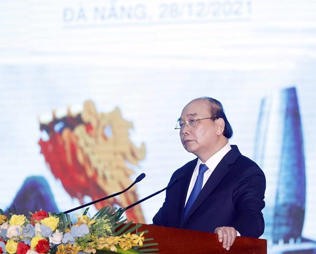 Chủ tịch nước Nguyễn Xu&acirc;n Ph&uacute;c ph&aacute;t biểu tại sự kiện - Ảnh: TTXVN
