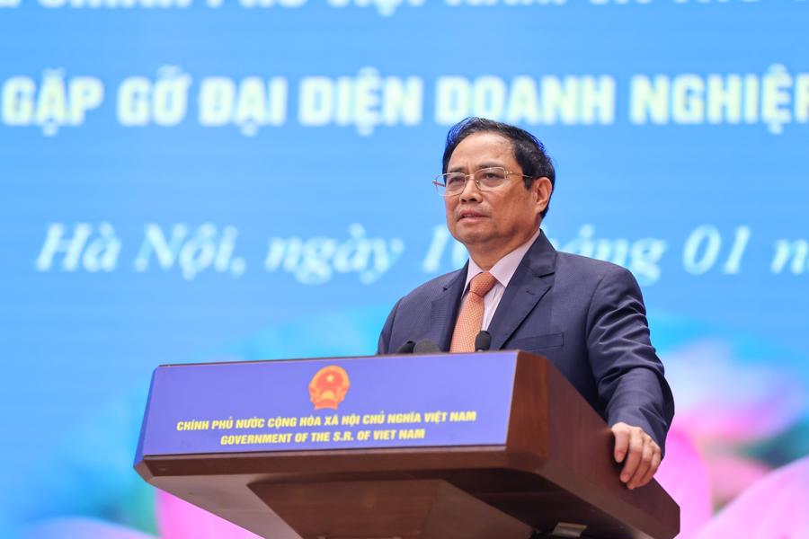 Thủ tướng Phạm Minh Ch&iacute;nh ph&aacute;t biểu tại sự kiện- Ảnh: VGP/Nhật Bắc