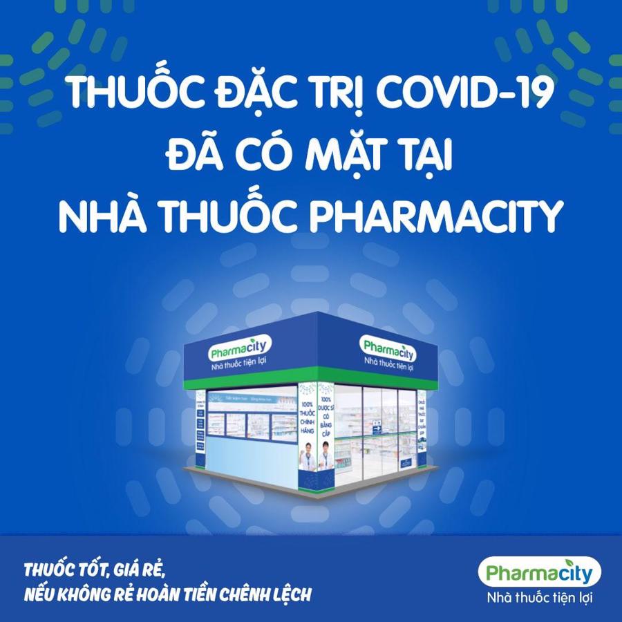 Thuốc đặc trị Covid-19 đ&atilde; c&oacute; mặt tại hơn 800 nh&agrave; thuốc Pharmacity tr&ecirc;n to&agrave;n quốc.