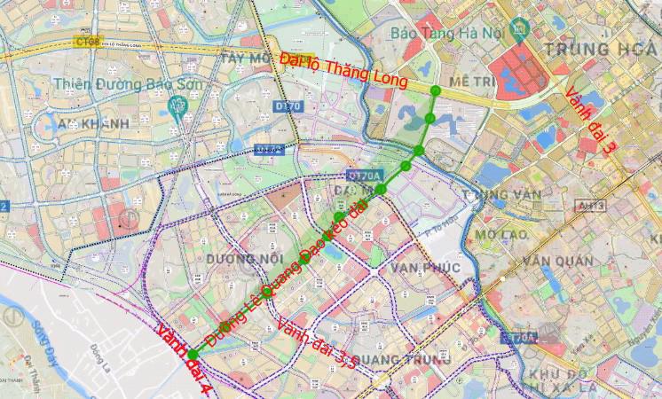 Đường L&ecirc; Quang Đạo k&eacute;o d&agrave;i gi&uacute;p giảm tải cho tuyến đường Tố Hữu, Nguyễn Tr&atilde;i v&agrave; khu vực Cầu Đ&ocirc;i.