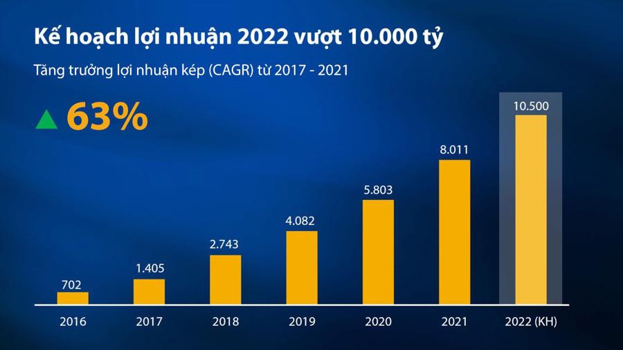 Kế hoạch lợi nhuận năm 2022 của VIB.