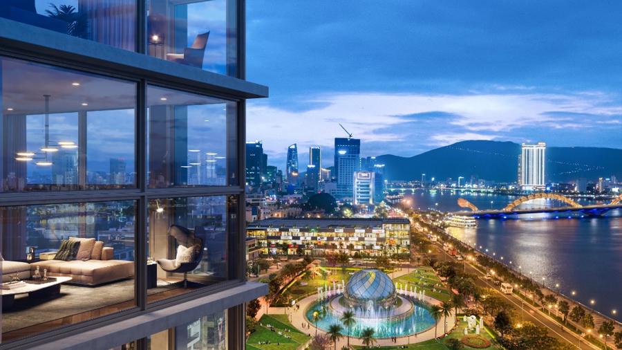 Không gian sống sang trọng với tầm view đắt giá tại The Royal - Boutique Hotel & Condo Danang.