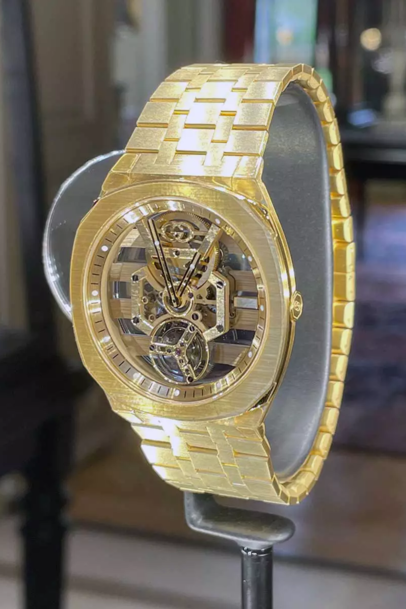 Gucci Tourbillon đánh dấu 50 năm chế tác đồng hồ của nhà mốt Ý - Ảnh 8