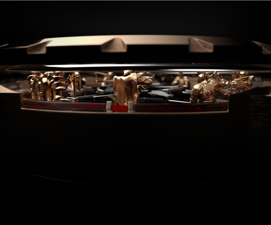 Đồng hồ Hiệp sĩ bàn tròn của Roger Dubuis: phiên bản vàng hồng gây ấn tượng mạnh - Ảnh 10