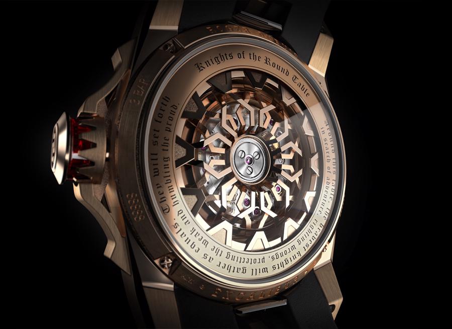 Đồng hồ Hiệp sĩ bàn tròn của Roger Dubuis: phiên bản vàng hồng gây ấn tượng mạnh - Ảnh 8