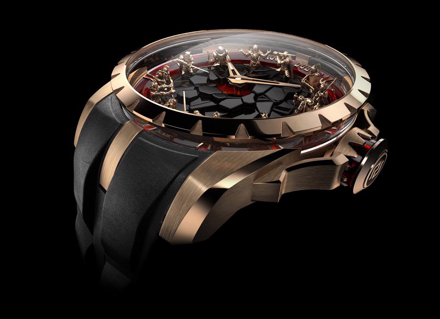 Đồng hồ Hiệp sĩ bàn tròn của Roger Dubuis: phiên bản vàng hồng gây ấn tượng mạnh - Ảnh 3