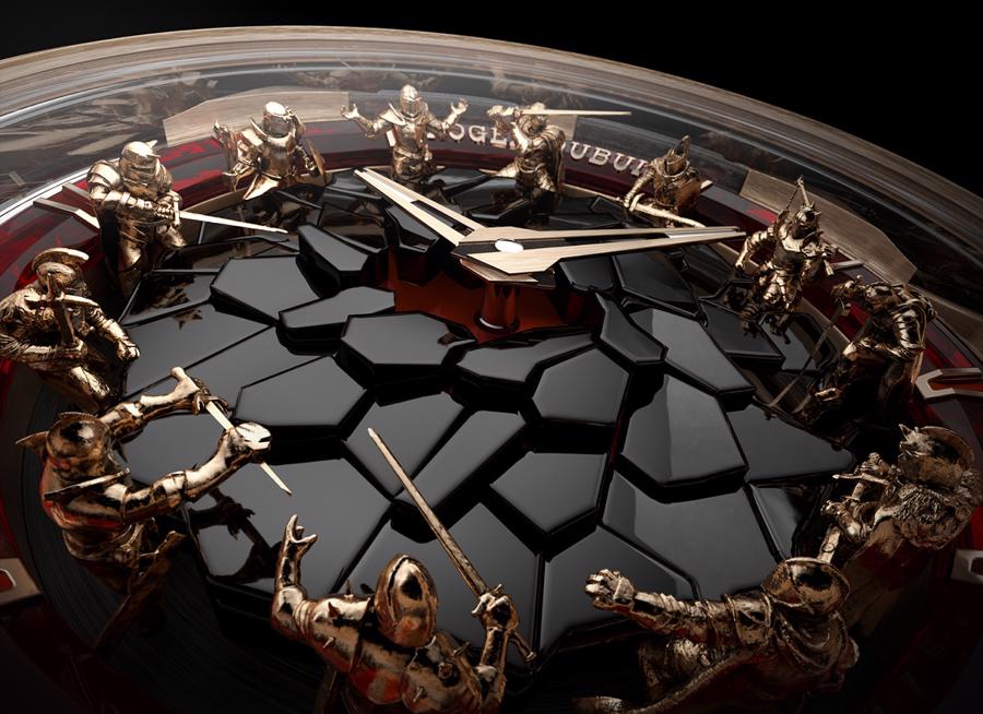 Đồng hồ Hiệp sĩ bàn tròn của Roger Dubuis: phiên bản vàng hồng gây ấn tượng mạnh - Ảnh 4