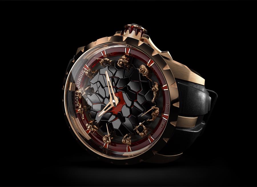 Đồng hồ Hiệp sĩ bàn tròn của Roger Dubuis: phiên bản vàng hồng gây ấn tượng mạnh - Ảnh 2