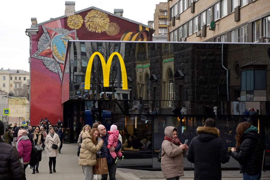 McDonald&rsquo;s hiện c&oacute; 847 nh&agrave; h&agrave;ng ở Nga t&iacute;nh đến cuối năm ngo&aacute;i.