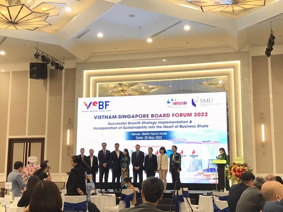 Diễn đ&agrave;n quản trị cấp cao Việt Nam-Singapore (VSBF) lần thứ hai (VSBF 2022).
