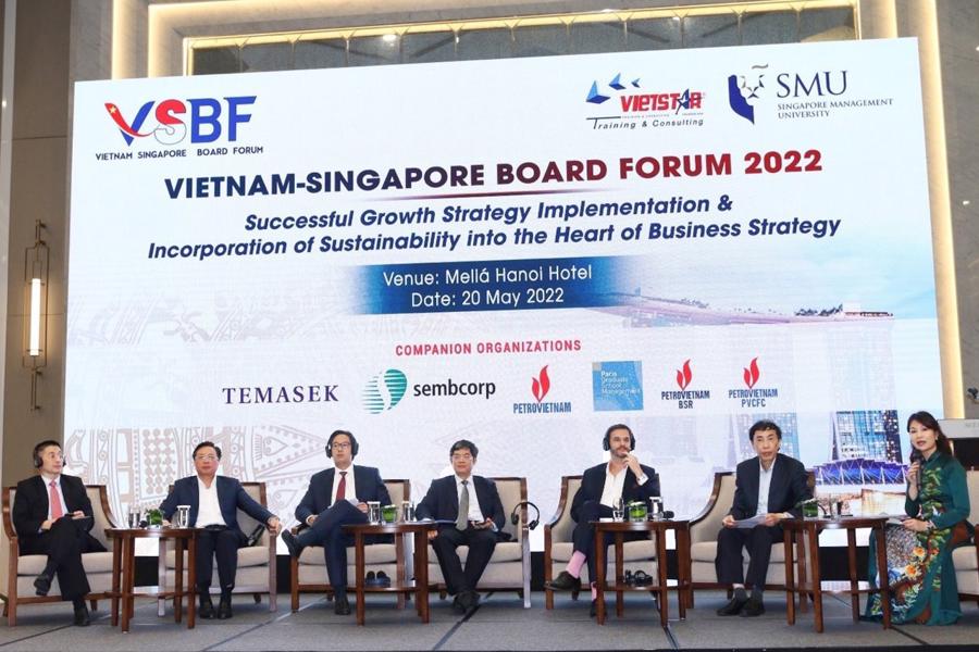 Leaders from Singaporean and Vietnamese corporations discuss integrating sustainability into the core of business.