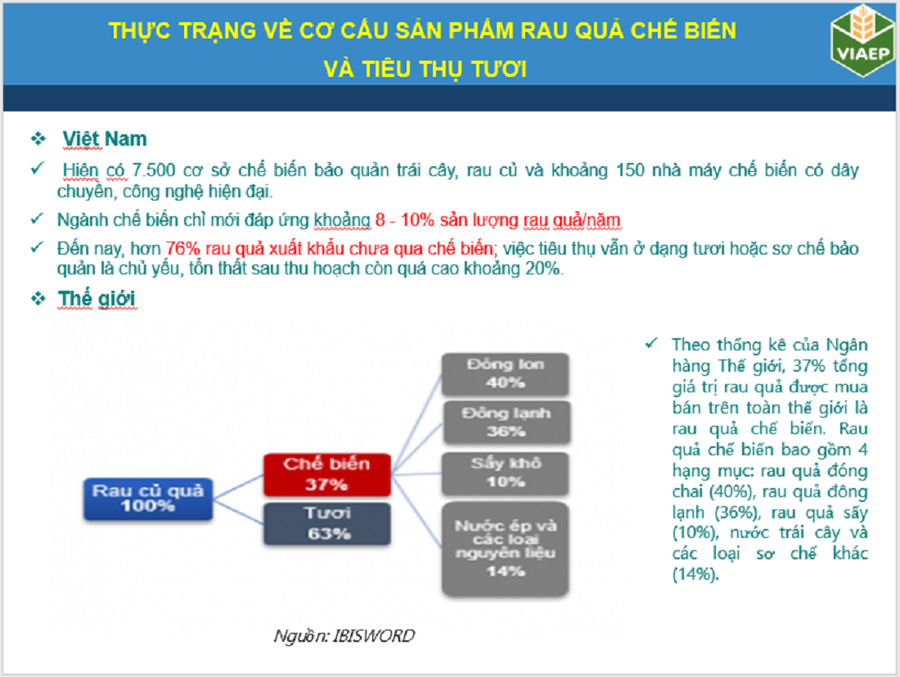 Rau quả Việt muốn tiến đến các thị trường xa cần đầu tư vào công nghệ chế biến - Ảnh 3