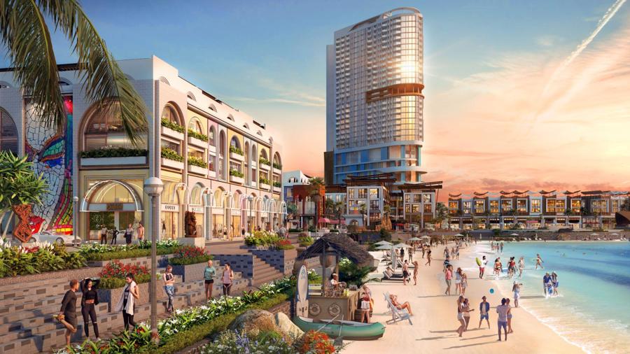 Vega Continental Shopping Plaza - bán đảo thương mại “chạm sóng liền cát”.