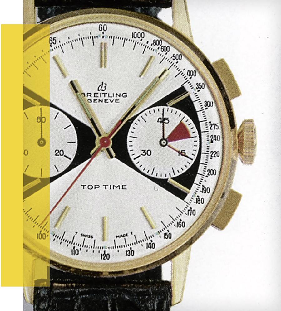 H&igrave;nh ảnh giới thiệu về mẫu đồng hồ Top Time trong một cuốn catalogue hồi những năm 1960.