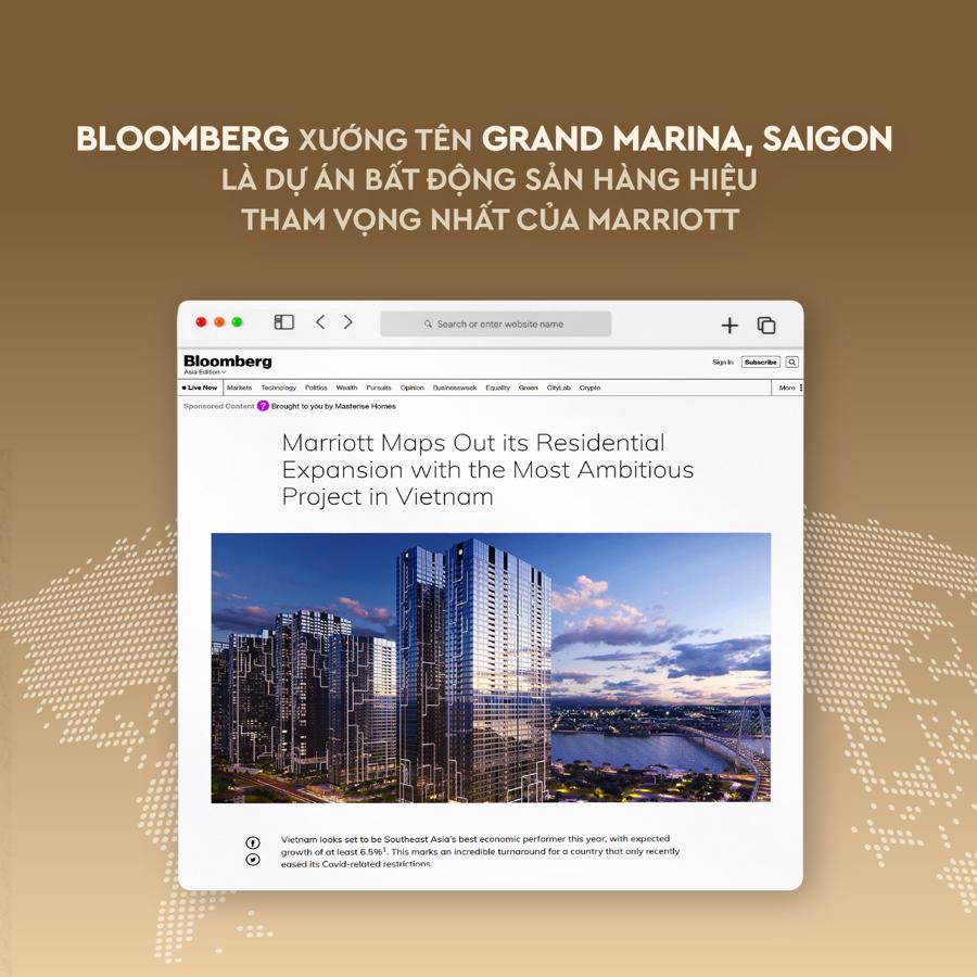 Bloomberg xướng tên Grand Marina, Saigon là dự án bất động sản hàng hiệu tham vọng nhất của Marriott - Ảnh 1