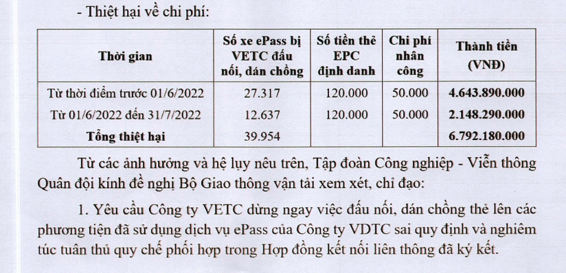 Thẻ thu phí không dừng: Viettel tố VETC dán đè Etag lên gần 40.000 xe đã dán ePass - Ảnh 2