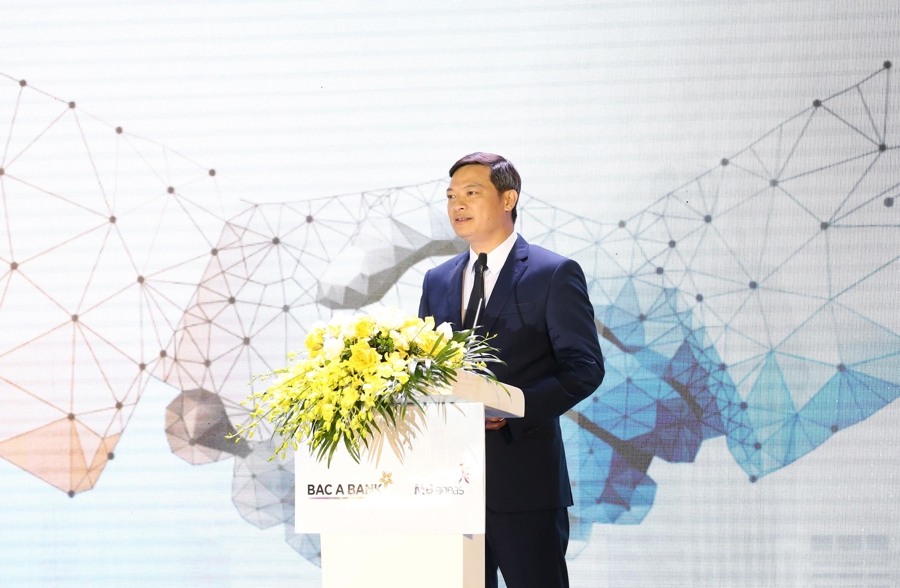 &Ocirc;ng Nguyễn Việt Hanh - Ph&oacute; Tổng Gi&aacute;m đốc Ng&acirc;n h&agrave;ng Thương mại Cổ phần Bắc &Aacute; ph&aacute;t biểu tại sự kiện
