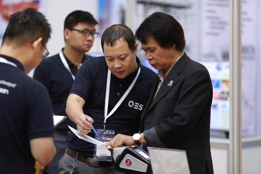 Visitors to a previous Mining Vietnam exhibition (2018) at the International Exhibition Center- I.C.E Hanoi.