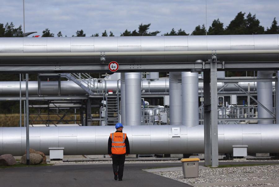 Một đoạn của đường ống Nord Stream 2 tr&ecirc;n đất liền ở Đức - Ảnh: Reuters.