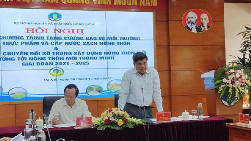Thứ trưởng Trần Thanh Nam phaacute;t biểu tại hội nghị.