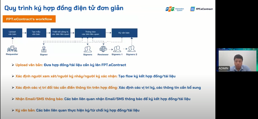 &Ocirc;ng Nguyễn T&aacute; Anh chia sẻ việc triển khai k&yacute; kết hợp đồng lao động điện tử qua FPT.eContract.
